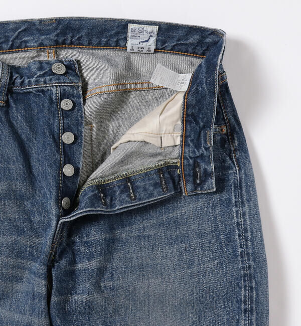 BEAMS「BEAMS｜orSlow / STANDARD DENIM 105 2Year Wash｜メンズ デニムパンツ｜セルビッジ 13.7oz」|デニム|