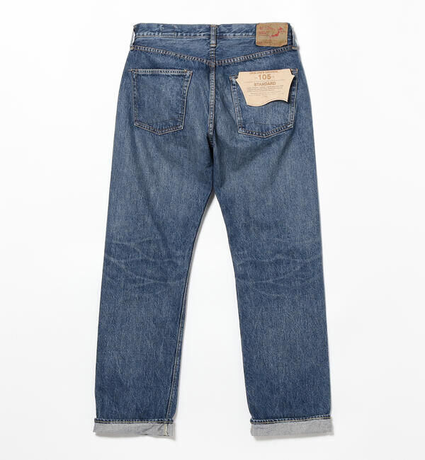BEAMS「BEAMS｜orSlow / STANDARD DENIM 105 2Year Wash｜メンズ デニムパンツ｜セルビッジ 13.7oz」|デニム|