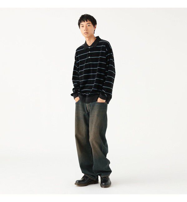 BEAMS「ワイドストレート デニムパンツ」|デニム|
