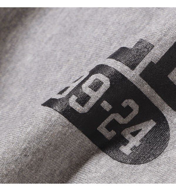 BEAMS PLUS「LOOPWHEELER / 100年起毛 Sweat Crew Neck Print」|スウェット・ジャージ|