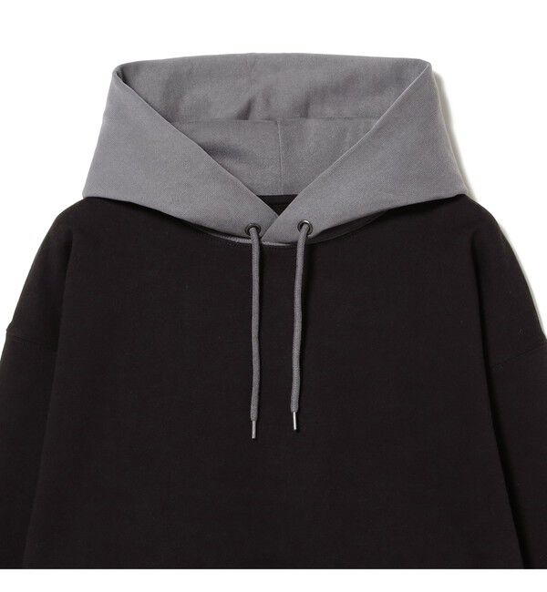 BEAMS「BEAMS｜Short Color-Block Hoodie｜裏毛 スウェット ヘビーウエイト｜ ワイドフィット カラーブロック 」|スウェット・ジャージ|