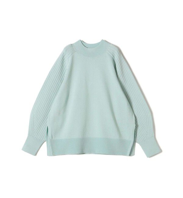SHIPS for women「〈手洗い可能〉マーセライズ コットン 編地 切替 プルオーバー 24SS ◇」|ニット・セーター|
