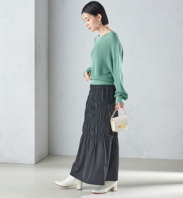 SHIPS for women「〈手洗い可能〉ペーパー コットン プルオーバー 24SS ◇」|ニット・セーター|