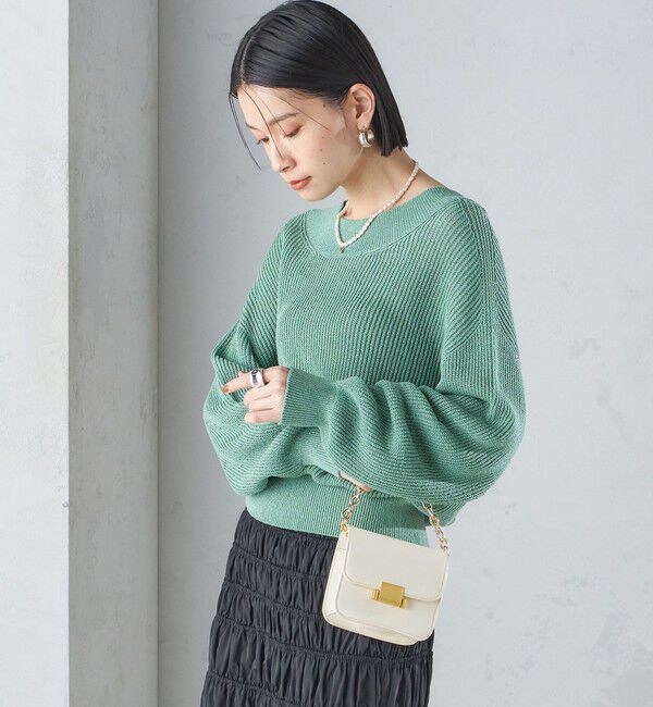 SHIPS for women「〈手洗い可能〉ペーパー コットン プルオーバー 24SS ◇」|ニット・セーター|