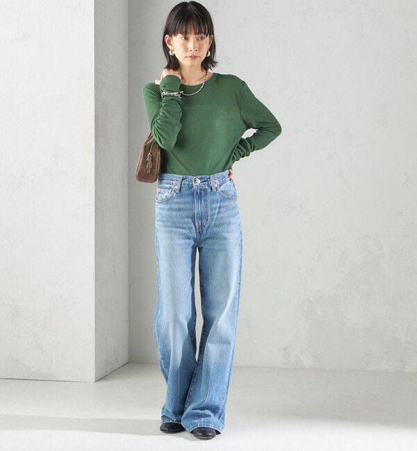 SHIPS for women「Levi&rsquo;s:RIBCAGE WIDE LEG」|デニム|