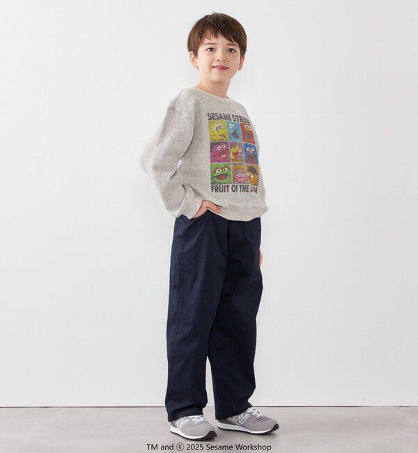 SHIPS any「SESAME STREET meets FRUIT OF THE LOOM: ブロック プリント スウェット<KIDS>」|スウェット・ジャージ|