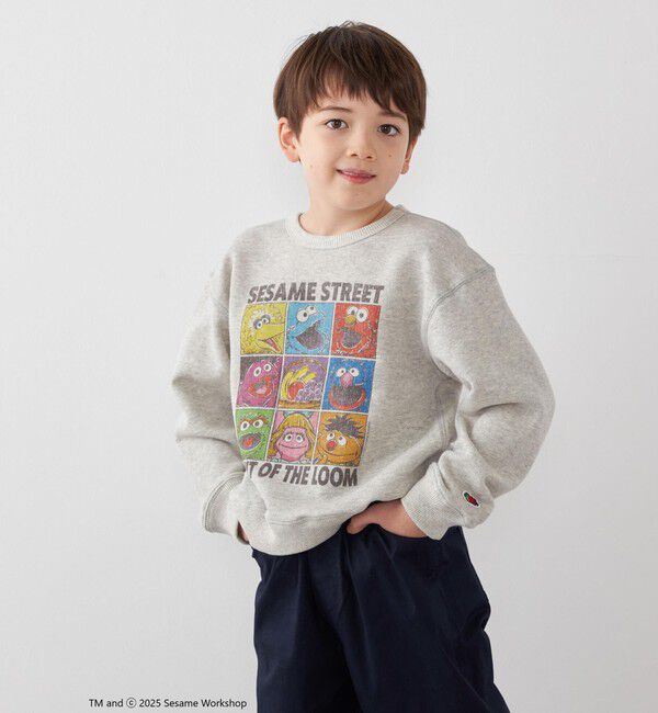 SHIPS any「SESAME STREET meets FRUIT OF THE LOOM: ブロック プリント スウェット<KIDS>」|スウェット・ジャージ|