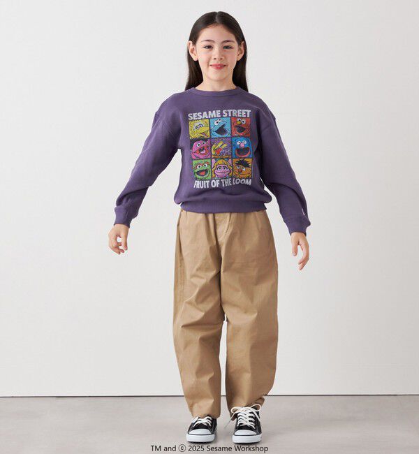 SHIPS any「SESAME STREET meets FRUIT OF THE LOOM: ブロック プリント スウェット<KIDS>」|スウェット・ジャージ|