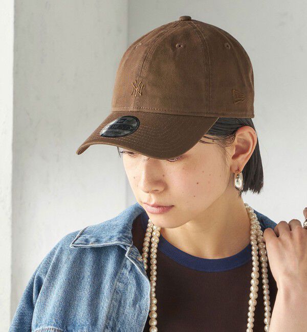 SHIPS for women「《一部追加予約》【SHIPS別注】NEW ERA: NEW MINI LOGO」|キャップ・キャスケット|ブラウン