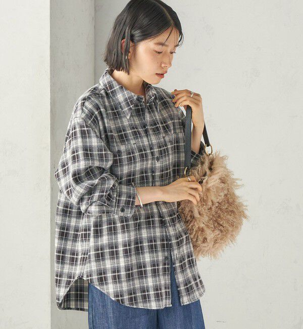 SHIPS for women「《予約》SHIPS NINE CASE:〈洗濯機可能〉チェック シャツ」|シャツ・ブラウス|