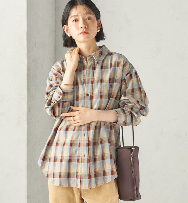SHIPS for women「《予約》SHIPS NINE CASE:〈洗濯機可能〉チェック シャツ」|シャツ・ブラウス|