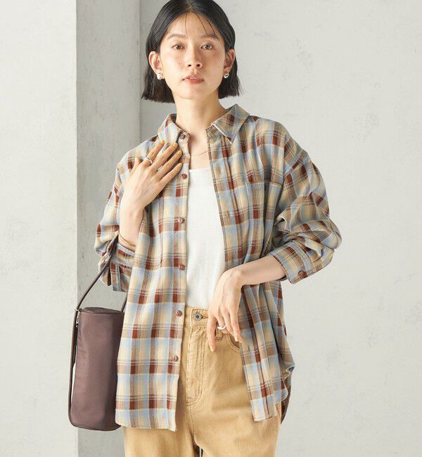 SHIPS for women「《予約》SHIPS NINE CASE:〈洗濯機可能〉チェック シャツ」|シャツ・ブラウス|