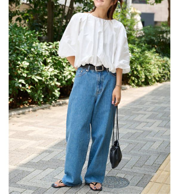 OUTDOOR PRODUCTS Usual Things「バックリボンボリュームスリーブブラウス」|シャツ・ブラウス|