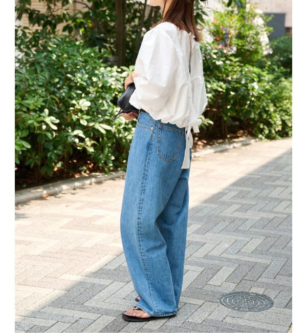 OUTDOOR PRODUCTS Usual Things「バックリボンボリュームスリーブブラウス」|シャツ・ブラウス|