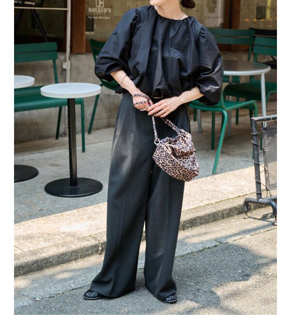 OUTDOOR PRODUCTS Usual Things「バックリボンボリュームスリーブブラウス」|シャツ・ブラウス|
