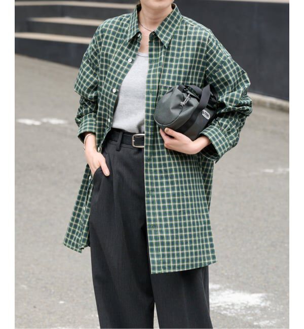 OUTDOOR PRODUCTS Usual Things「≪予約≫LITTLE＆DAD チェックアイコンシャツ(DAD)」|シャツ・ブラウス|グリーン