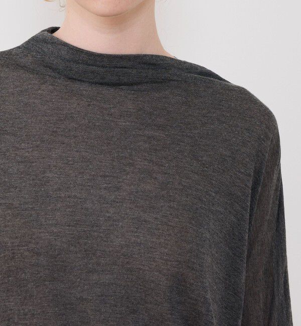 GALERIE VIE「レーヨンカシミヤジャージー ビルドネックプルオーバー」|Tシャツ・カットソー|