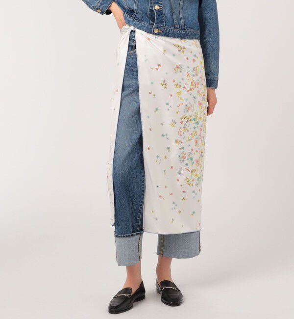 TOMORROWLAND GOODS「ATELIER TOMORROW FLOWER シルクスカーフ」|バンダナ・スカーフ|