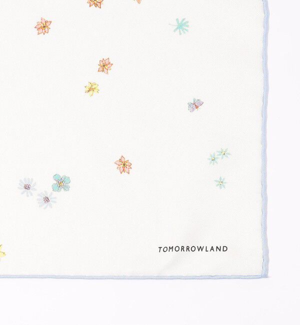 TOMORROWLAND GOODS「ATELIER TOMORROW FLOWER シルクスカーフ」|バンダナ・スカーフ|