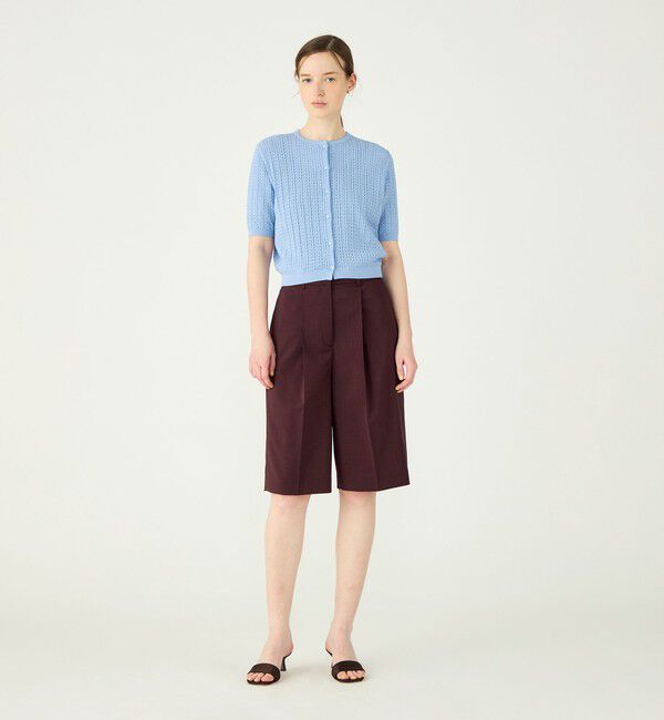 Ballsey「ミニケーブル ショートスリーブカーディガン」|カーディガン|