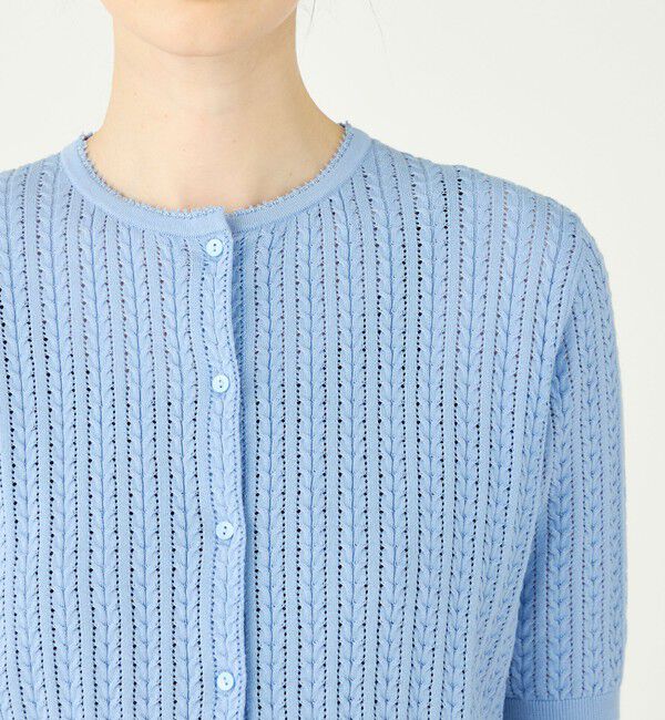 Ballsey「ミニケーブル ショートスリーブカーディガン」|カーディガン|