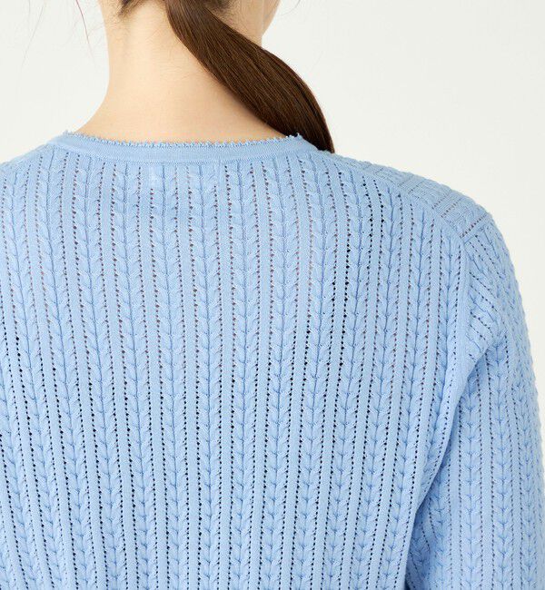 Ballsey「ミニケーブル ショートスリーブカーディガン」|カーディガン|