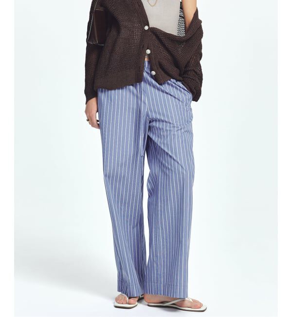Plage「Stripe PJ パンツ」|その他|サックスブルー