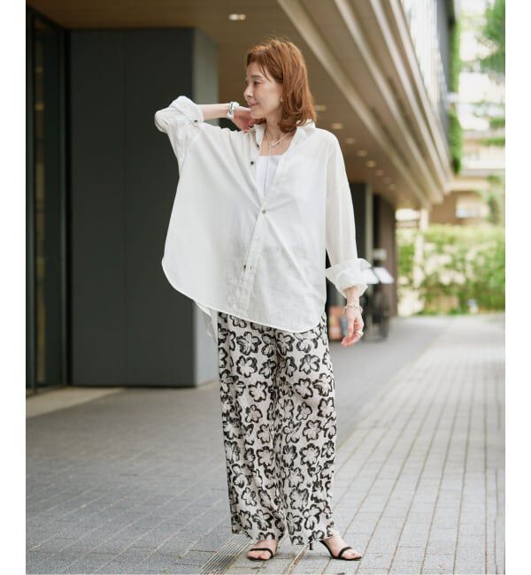 VERMEIL par iena「《手洗い可》Shadow Bloom パンツ」|その他|