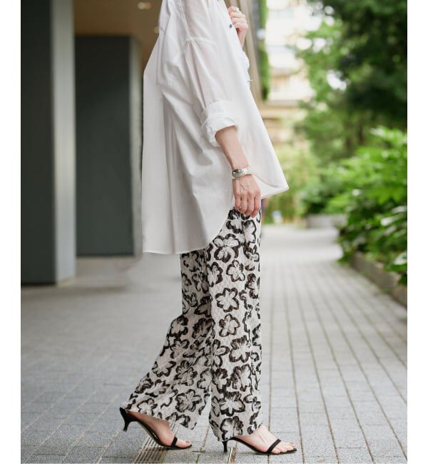 VERMEIL par iena「《手洗い可》Shadow Bloom パンツ」|その他|
