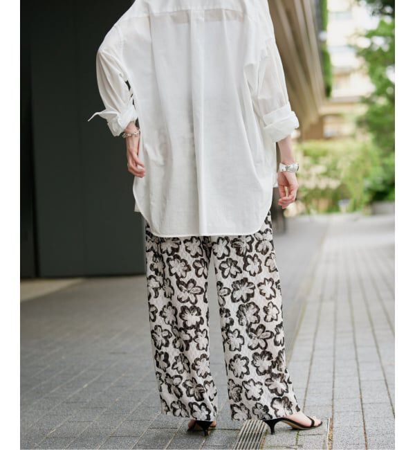 VERMEIL par iena「《手洗い可》Shadow Bloom パンツ」|その他|