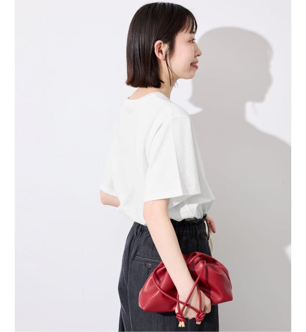 SLOBE IENA「La Hutte/ラ ユット SLOBE別注 ロゴTシャツ」|Tシャツ・カットソー|