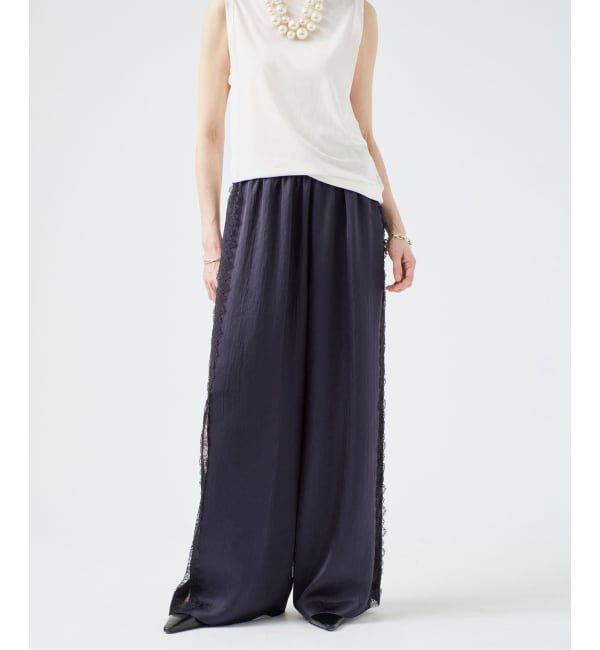 VERMEIL par iena「Side Lace リラックスパンツ」|その他|