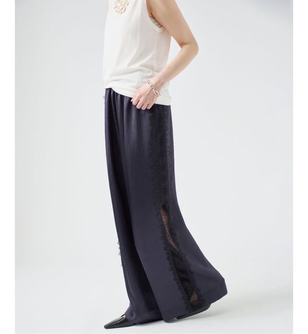 VERMEIL par iena「Side Lace リラックスパンツ」|その他|