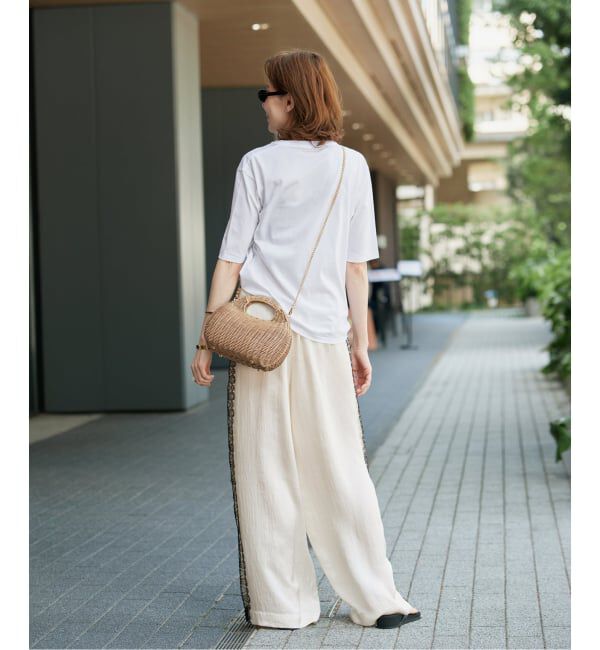 VERMEIL par iena「Side Lace リラックスパンツ」|その他|