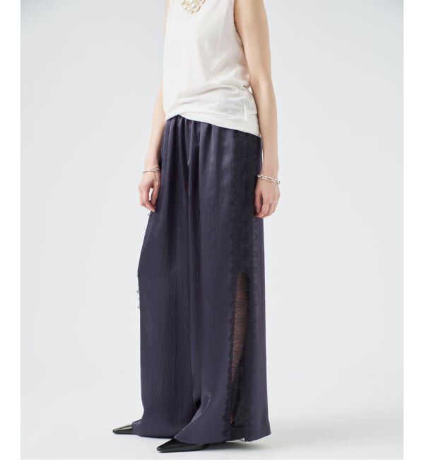 VERMEIL par iena「Side Lace リラックスパンツ」|その他|ネイビー
