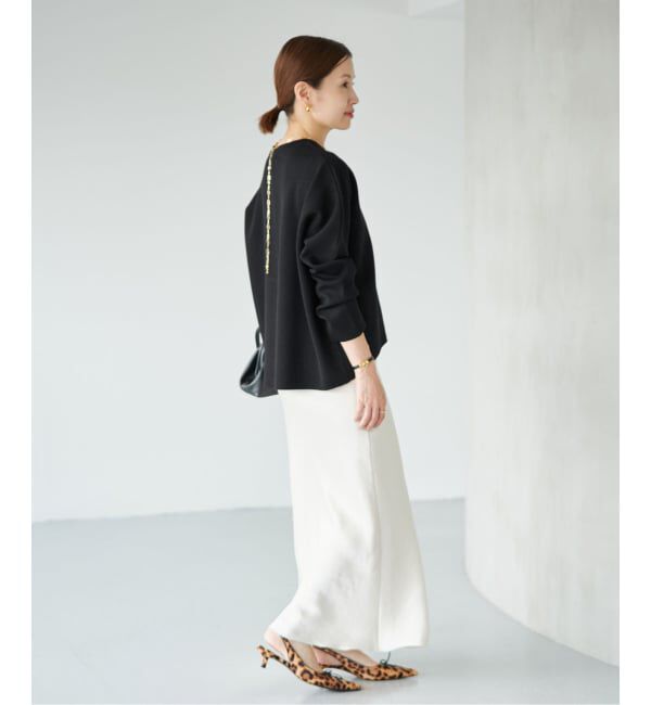 IENA「《予約/手洗い可》スーパーファインスムースクループルオーバー」|ニット・セーター|