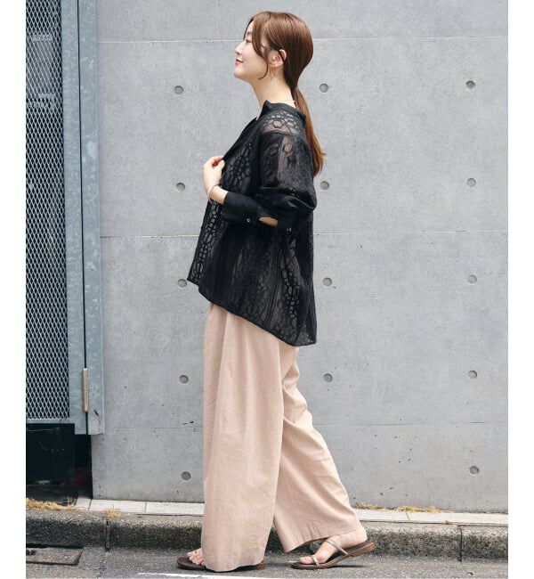 IENA「《手洗い可》ENレースパッチワークブラウス」|シャツ・ブラウス|
