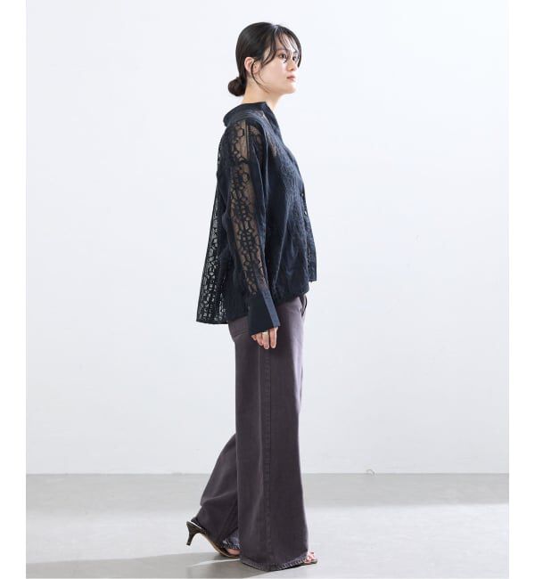 IENA「《手洗い可》ENレースパッチワークブラウス」|シャツ・ブラウス|