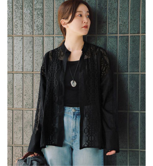 IENA「《手洗い可》ENレースパッチワークブラウス」|シャツ・ブラウス|