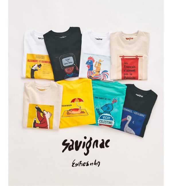 417 EDIFICE「SAVIGNAC&times;417 グラフィックTシャツ」|Tシャツ・カットソー|