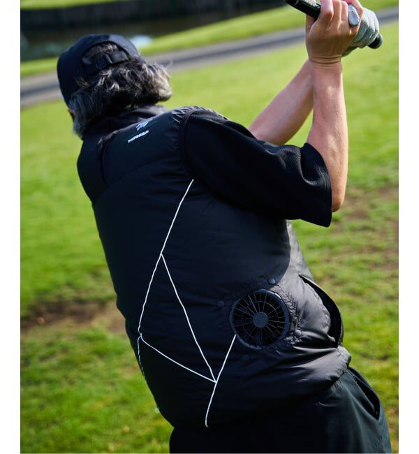EDIFICE「《受注生産予約》TANGRAM &times; EDIFICE GOLF（タングラム）FAN VEST」|ダウンベスト・ベスト|