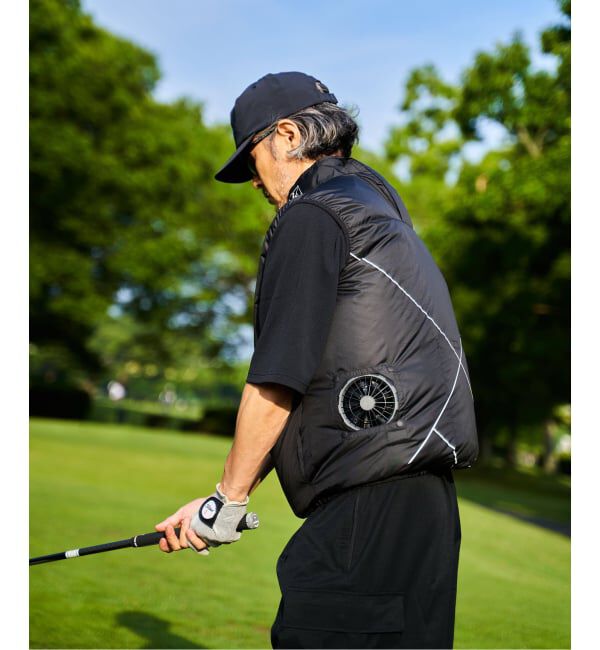 EDIFICE「《受注生産予約》TANGRAM &times; EDIFICE GOLF（タングラム）FAN VEST」|ダウンベスト・ベスト|