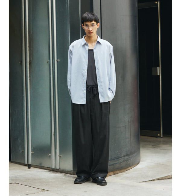 JOURNAL STANDARD「TR ストライプ オーバー パンツ」|スラックス|