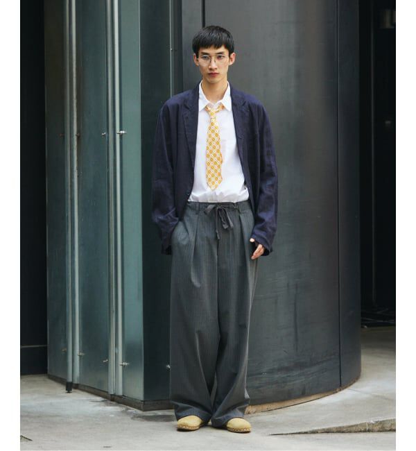 JOURNAL STANDARD「TR ストライプ オーバー パンツ」|スラックス|