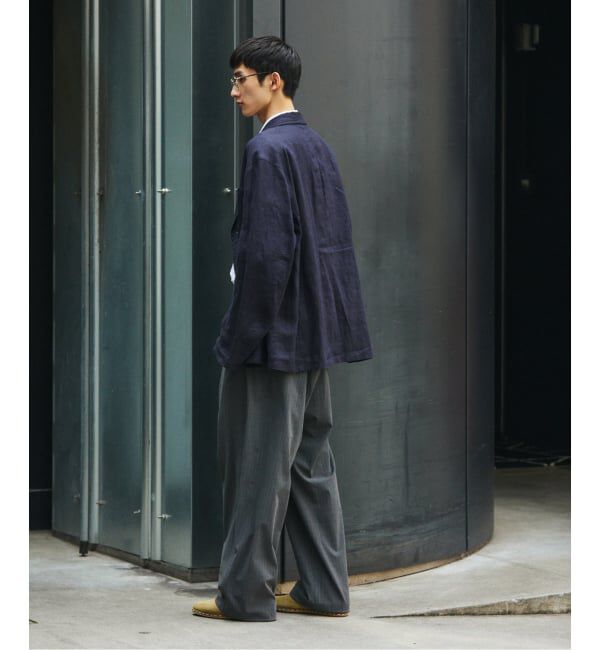 JOURNAL STANDARD「TR ストライプ オーバー パンツ」|スラックス|