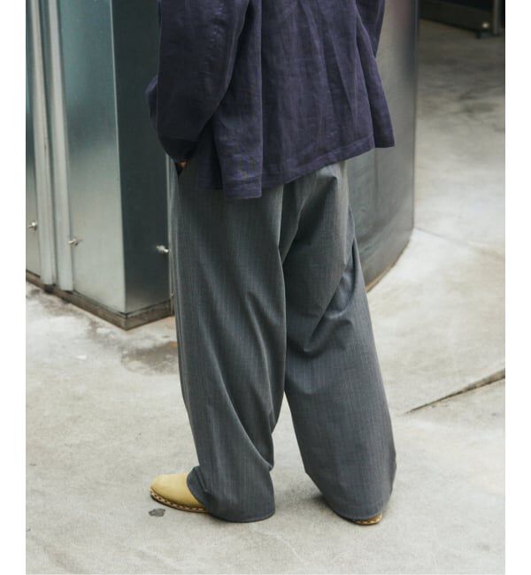 JOURNAL STANDARD「TR ストライプ オーバー パンツ」|スラックス|