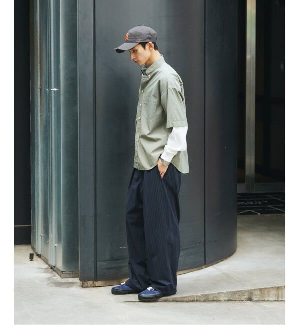 JOURNAL STANDARD「TR ストライプ オーバー パンツ」|スラックス|