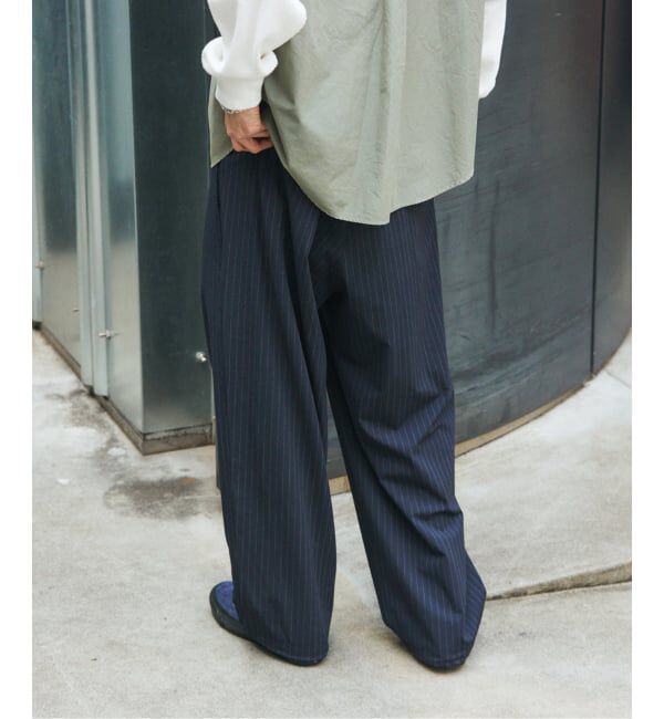 JOURNAL STANDARD「TR ストライプ オーバー パンツ」|スラックス|