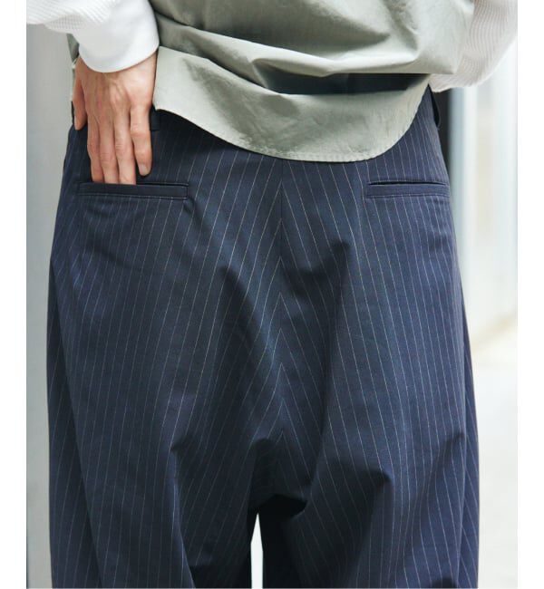 JOURNAL STANDARD「TR ストライプ オーバー パンツ」|スラックス|