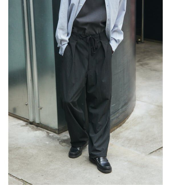 JOURNAL STANDARD「TR ストライプ オーバー パンツ」|スラックス|